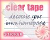 Clear Tape Right Sticker