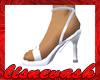 (L) White Spike Heel Snd