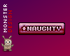 (BS) NAUGHTY in red