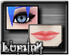 [*L] Pink Lippy/Blk Eyes