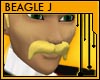 Bushy Stache Gold Blonde