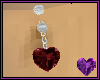 Garnet Heart Silver