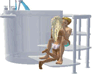 Product Image for 14 pose White hot tub