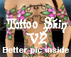 V2 Flower Tattoo Skin