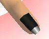 Silver Tip Black Nails