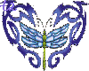 Tribal Dragonfly w/heart
