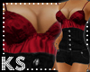 {K} HighWaist black/red