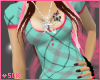 >S<Ocean/Candy Plaid T