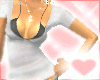 {F} Flirty White Tee