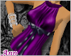 ANN Satin-Bow Top PURPLE