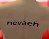nevaeh back tattoo