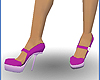 Purple platform heels
