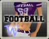 *W* Football Purple