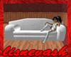(L) White Lounging Couch