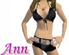 Top & shorts set BLACK