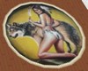 Product Image for rug witn indian and wolf