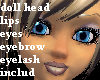 ! Natural new Doll Head