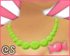 *CS* 17 Grn Neck Beads