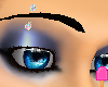 Rainbow eyebrow piercing