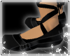 {DB}BlackSatinStripFlats
