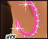 Spiked HoTpink DiamdHoop