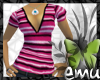 [E] Pink Stripe Tee