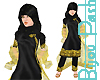 Hijab in Black & Gold