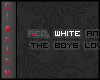C* Red, white and blue