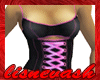 (L) Black / Pink Lace Up