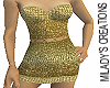 Gold link dress