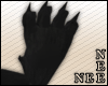 *Nee Black femme fox paw