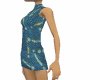 Abstract Blue Dress