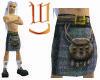 Scottish Kilt-Bluegreen