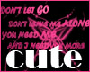 (U.D) Don't Let Go !