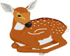 sticker - deer - cervo