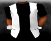 $HE$ Black W/ White Vest