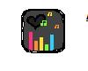 Animated music hearts