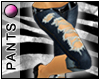 *AQ*Torn Capris Dark