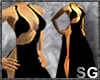 *B*long curvy slit dress
