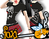 [Foxi]skull heart tee