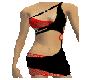 Hot Red & Black Dress