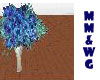 *MM* Blue flowe w/Vase