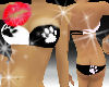 Cute Paw Print Bikini