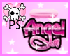 Pink&Black Angel Sticker