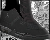M|Black Jordan Flight's