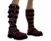 Leather combat boots