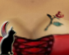 Single rose tattoo