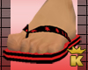 {K} Fire Flip Flops