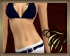 TC~ Blue w White kini sh