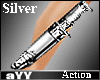 aYY-Action throwing Ankle Knife Silver